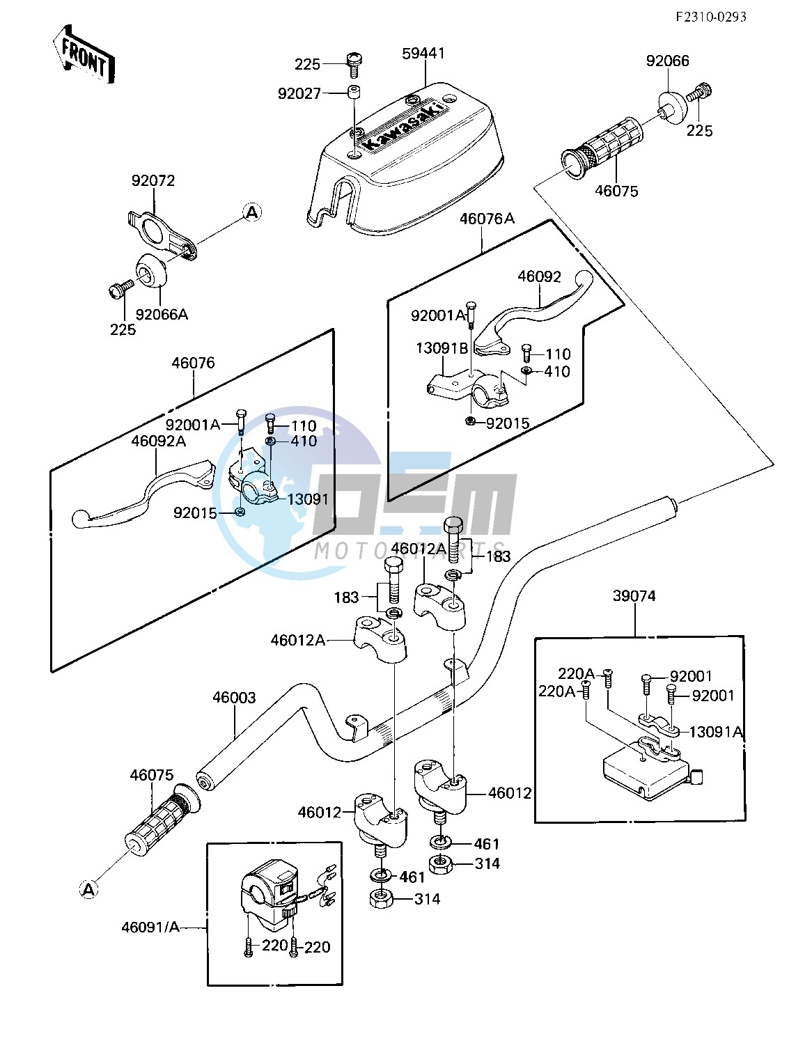 HANDLEBAR -- KLT110-A1- -