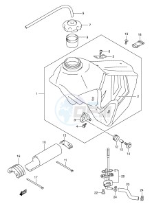 DR-Z400 (E3-E28) drawing FUEL TANK (MODEL Y)