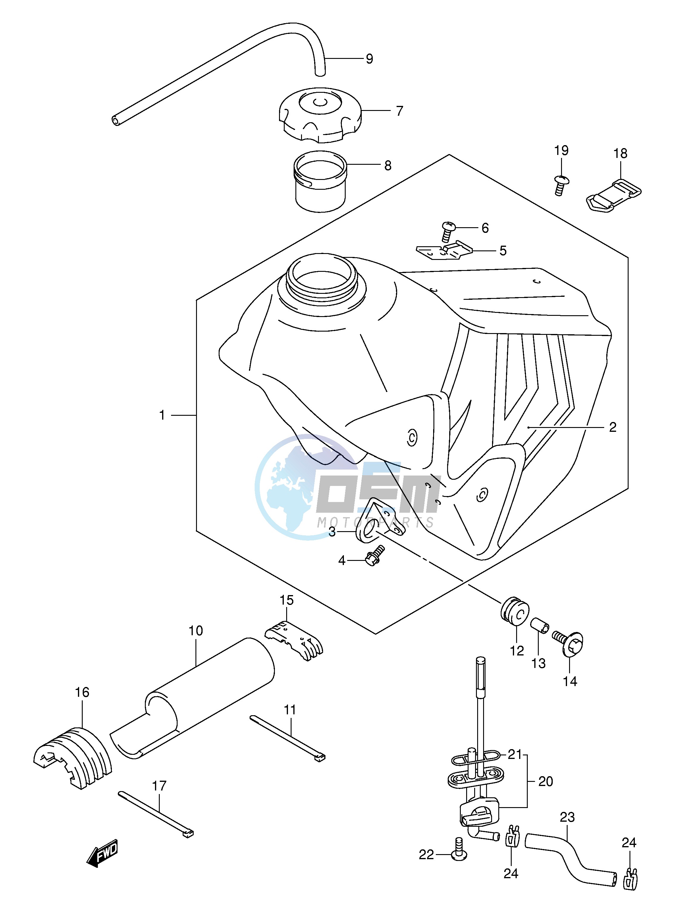 FUEL TANK (MODEL Y)