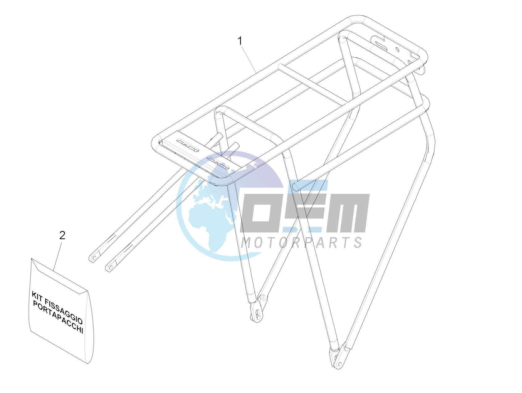 Rear luggage rack