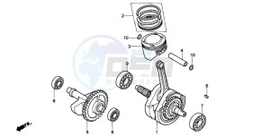 TRX300EX FOURTRAX 300 EX drawing CRANKSHAFT