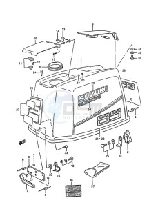 DT 85 drawing Engine Cover (1989 to 1994)