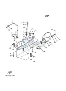 F115TLRC drawing PROPELLER-HOUSING-AND-TRANSMISSION-2