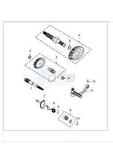 FIGHT 3 4T DARKSIDE E drawing DRIVE SHAFTS / KICKSTARTER