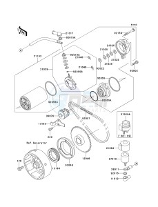 KLF 300 C [BAYOU 300 4X4] (C10-C14) [BAYOU 300 4X4] drawing STARTER MOTOR