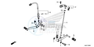 CB650FE CB650F 2ED - (2ED) drawing PEDAL