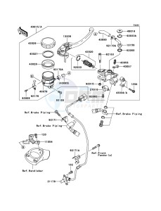 ZZR1400_ABS ZX1400DAF FR GB XX (EU ME A(FRICA) drawing Front Master Cylinder