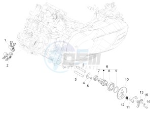 GTS 125 4T E4 ABS (EMEA) drawing Rocking levers support unit