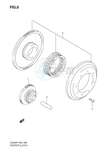 DL650 (E2) V-Strom drawing STARTER CLUTCH