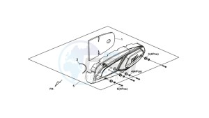 MAXSYM 400 EFI drawing CRANKCASE COVER LEFT