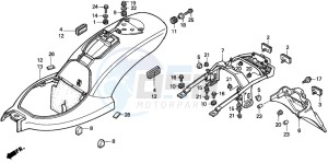 VT600C drawing REAR FENDER (1)