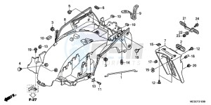 ST1300AC Pan Europoean -ST1300 CH drawing REAR FENDER