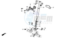 TRX350FM RANCHER 4X4S drawing STEERING SHAFT