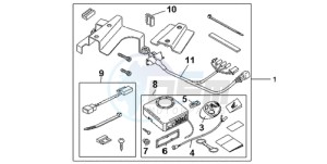 CBF600N9 Europe Direct - (ED) drawing AVERTO ALARM KIT