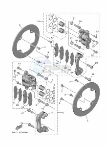 YXE1000EWS YX10EPSM (B4M2) drawing REAR BRAKE CALIPER