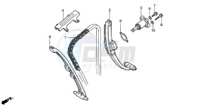 CB500S drawing CAM CHAIN/TENSIONER