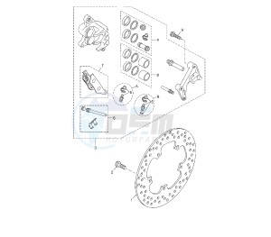 YP R X-MAX SPORT 250 drawing FRONT BRAKE CALIPER