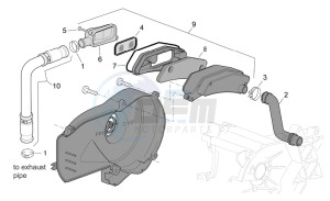 Scarabeo 50 2t e2 (eng. piaggio) drawing Secondary air