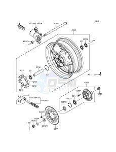 Z800 ABS ZR800DDS UF (UK FA) XX (EU ME A(FRICA) drawing Rear Hub