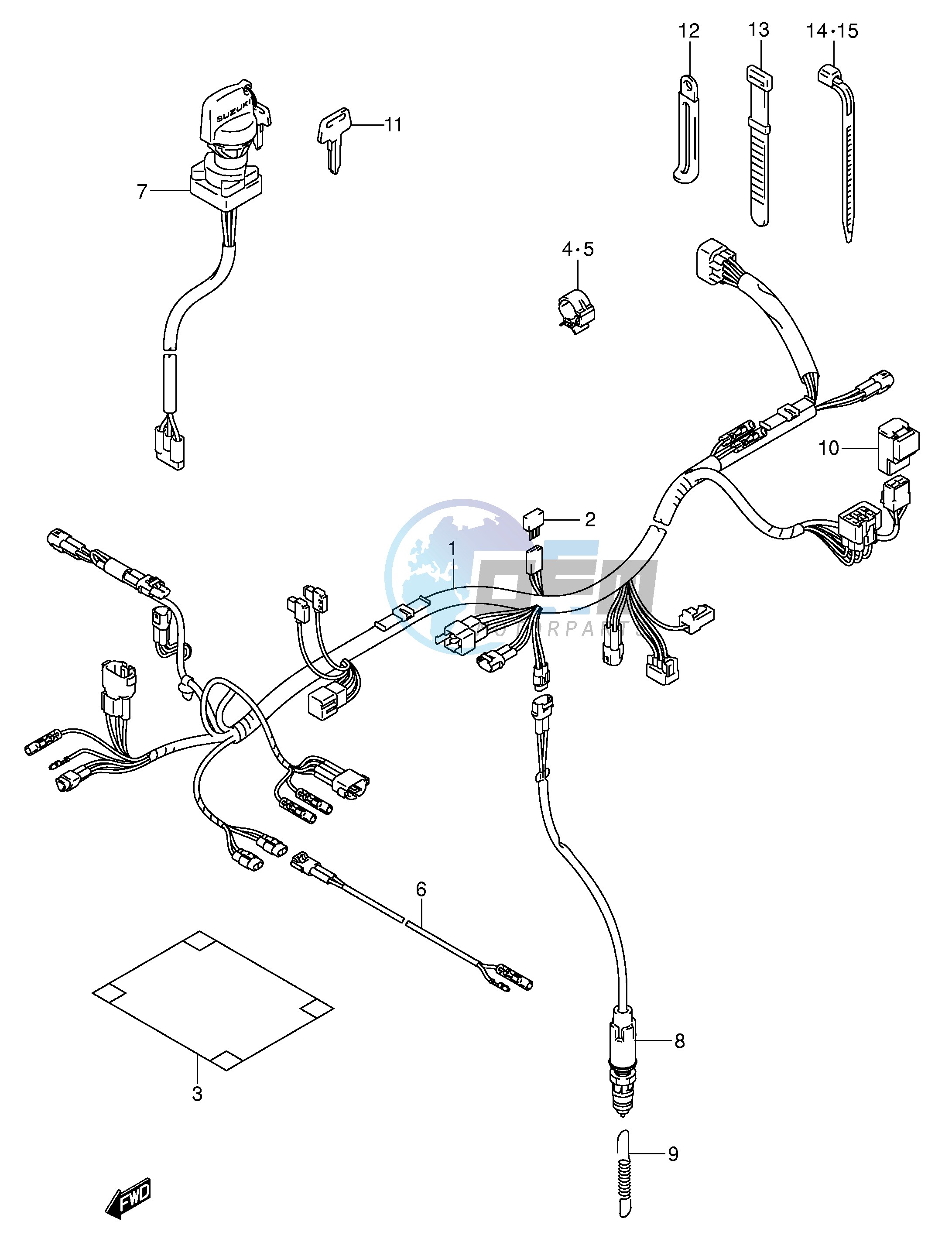 WIRING HARNESS (MODEL K5 K6)