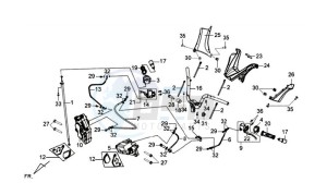 GTS 125 EFI drawing FRONT FORK/ FRONT WHEEL / FRONT FENDER