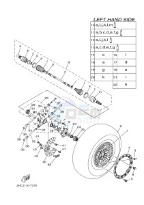 YXZ1000 YXZ10YMSJ (2HCK) drawing REAR WHEEL