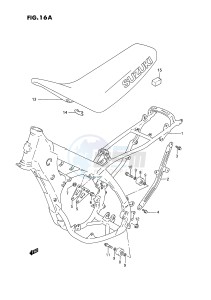 RM125 (E3) drawing FRAME - SEAT (MODEL R S)