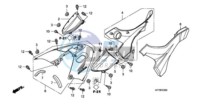 SIDE COVER/TANK COVER