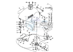 TRX 850 drawing FUEL TANK