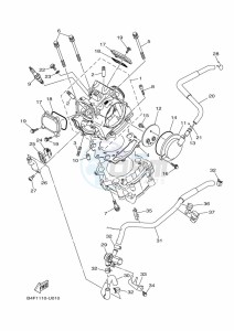 YFM700FWBD KODIAK 700 EPS (B5KV) drawing CYLINDER HEAD