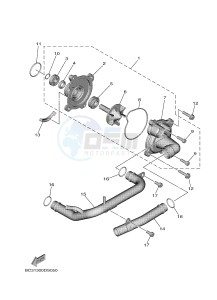 XP530 XP530D-A TMAX DX ABS (BC38) drawing WATER PUMP