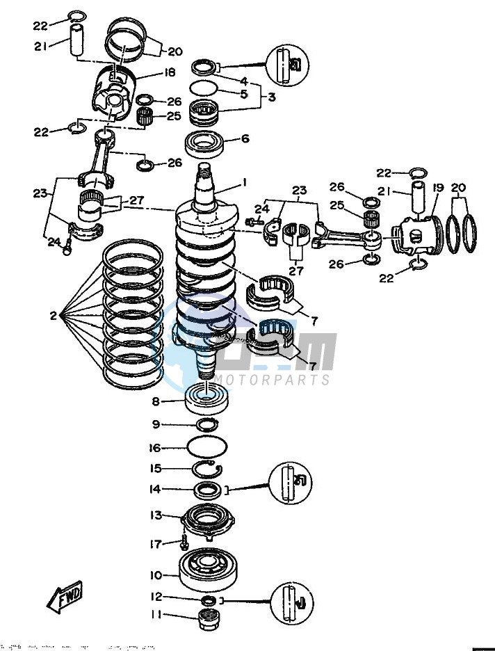 CRANKSHAFT--PISTON