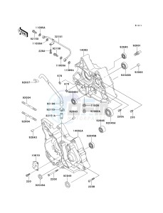 AN 110 D (D2-D3) drawing CRANKCASE