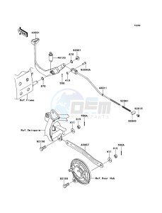 KLX110 KLX110CBF EU drawing Brake Pedal