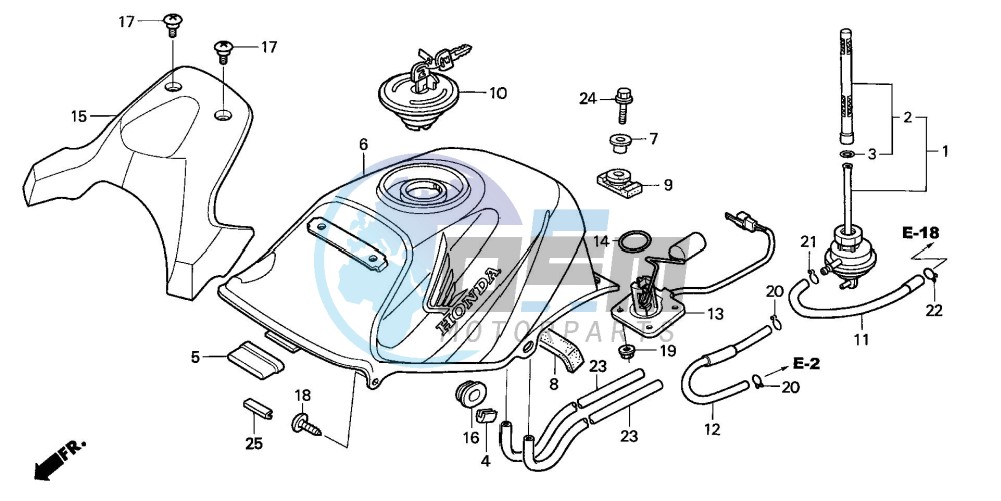 FUEL TANK (CBR125R/RS/RW5/RW6/RW8)