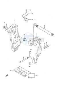 DF 200 drawing Clamp Bracket (DF200TL 2008 & Newer)