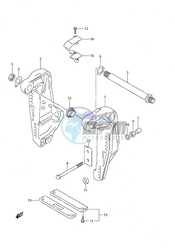 Clamp Bracket (DF200TL 2008 & Newer)