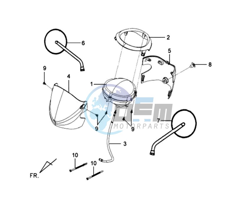 HEAD LIGHT COVER / DASHBOARD / MIRRORS