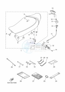 XSR700 MTM690 (BJV1) drawing SEAT