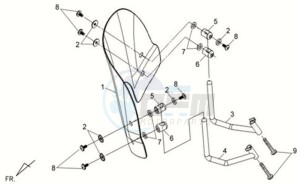 FIDDLE II 125S drawing WINDSCREEN