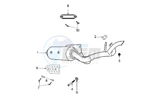 LUDIX 10 ONE - 50 cc drawing EXHAUST