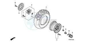 TRX420FPA9 Australia - (U) drawing FRONT WHEEL