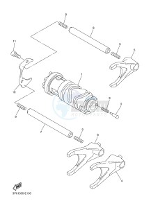 FJR1300A FJR1300A ABS (1MC9 1MCA 1MCB) drawing SHIFT CAM & FORK