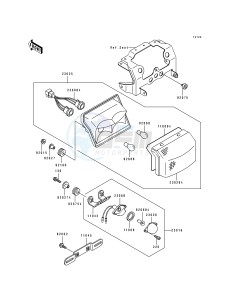 ZX 600 D [NINJA ZX-6] (D1) [NINJA ZX-6] drawing TAIL LAMP