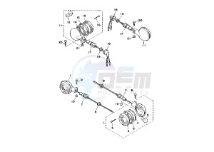 XV S VIRAGO 250 drawing FLASHER LIGHT