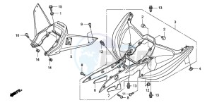 TRX400EX SPORTRAX 400EX drawing REAR FENDER (TRX400EX8)