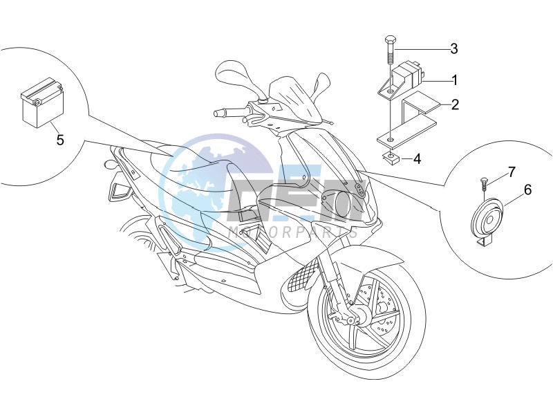 Remote control switches - Battery - Horn