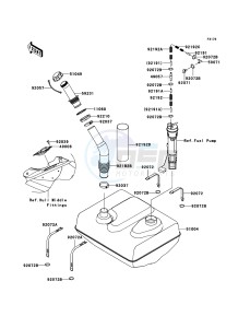 JET SKI ULTRA LX JT1500C8F EU drawing Fuel Tank