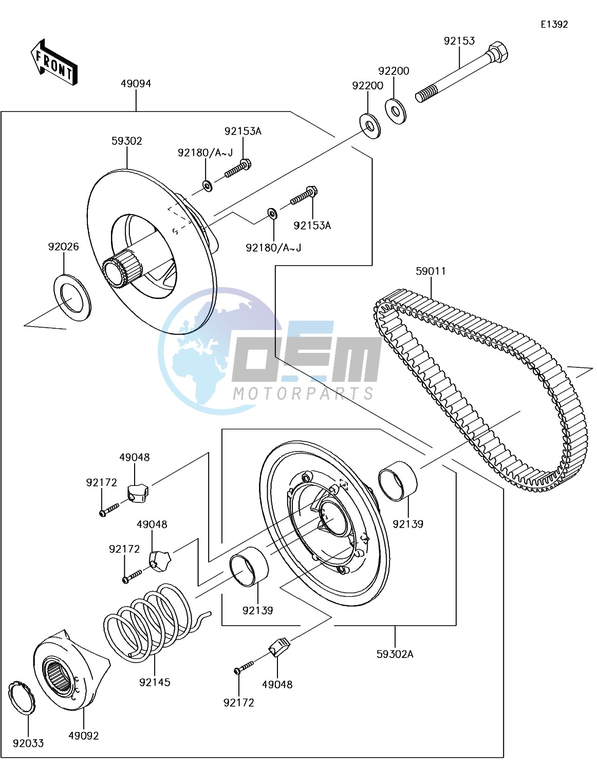 Driven Converter/Drive Belt