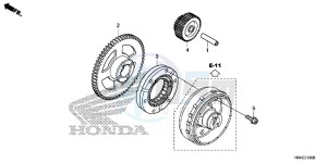 TRX500FE1H Europe Direct - (ED) drawing STARTING GEAR